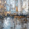 Blue-Gray Abstract Painting - Tranquil Artwork by Joriali Abstract