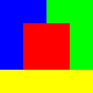 4x4 in 16 | Morphing | Zentrum mit Quadrat | V=052-0 | P #01