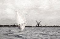 windsurfen-2 van Dick Jeukens thumbnail