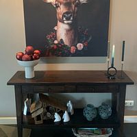 Photo de nos clients: Portrait de Noël chic d'un cerf par But First Framing, sur ArtFrame