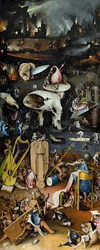 Hieronymus Bosch. Le jardin des délices - L'enfer, 1490