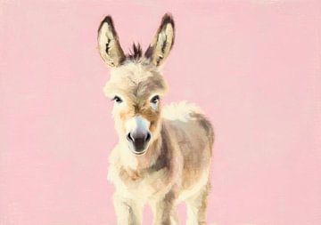 Donkey on pink by Niklas Maximilian