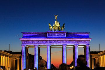 Berlin : la Porte de Brandebourg en illumination spéciale sur Frank Herrmann