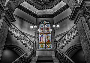 Glas in lood Academiegebouw.