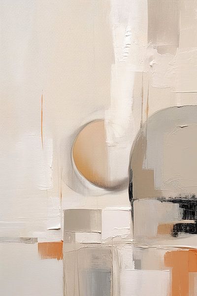 Beige Abstract by ARTEO Paintings