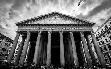 Pantheon, Rom Schwarzweiß von Danny Leij