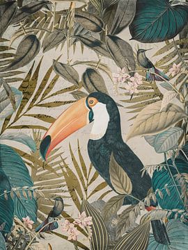 Exotic Toucan In Tropical Paradise van Andrea Haase