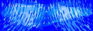 Blaue Neon Pop Art