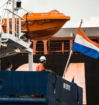 Hands on Deck haven fotografie. van scheepskijkerhavenfotografie