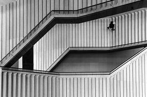 Photographie abstraite en noir et blanc