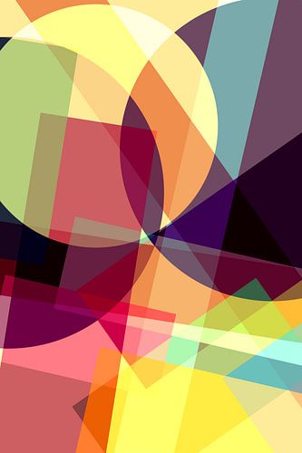 Kleurrijk vlakkenspel