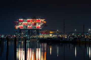 Nachtelijk Amsterdam van Martijn Kort