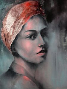 The girl with the golden cloth