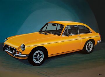 MGB GT Painting sur Paul Meijering