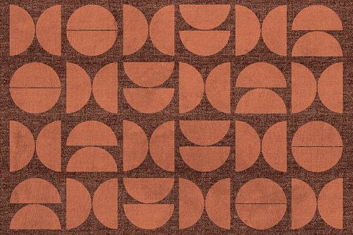 Moderne Scandinavische Bauhaus-abstractie van Mad Dog Art