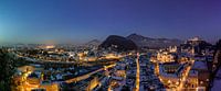 Salzburg City Panorama im Winter von Frank Herrmann Miniaturansicht