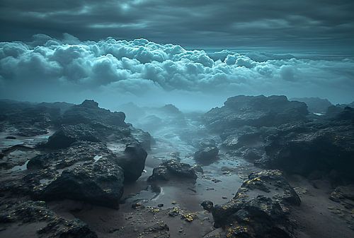 Mystical atmosphere on the Atlantic