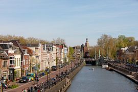 Westerkade in Utrecht, featuring the Tolsteeg Bridge and St Nicholas’ Church, in colour by André Blom Fotografie Utrecht