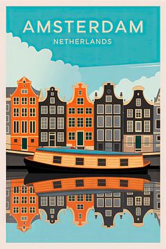 Amsterdam, Nederland van Poster Art Shop
