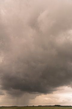 Regenschauer über The Zwin von Edwin van Amstel