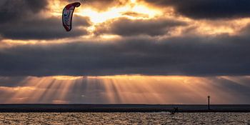 Kitesurfer en soirée