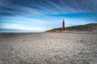 Vuurtoren Texel vanaf strand van Maurice Hoogeboom thumbnail