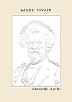 Mark Twain - Ascii art