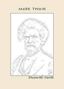 Mark Twain - Ascii-Kunst