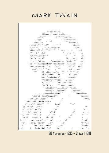 Mark Twain – Ascii art