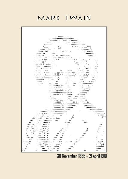 Mark Twain – Ascii art by DOA Project