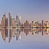 Dubai Skyline Reflection, Dubai Marina by Dieter Meyrl