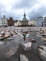 Wasserkunst Wismar avec reflet