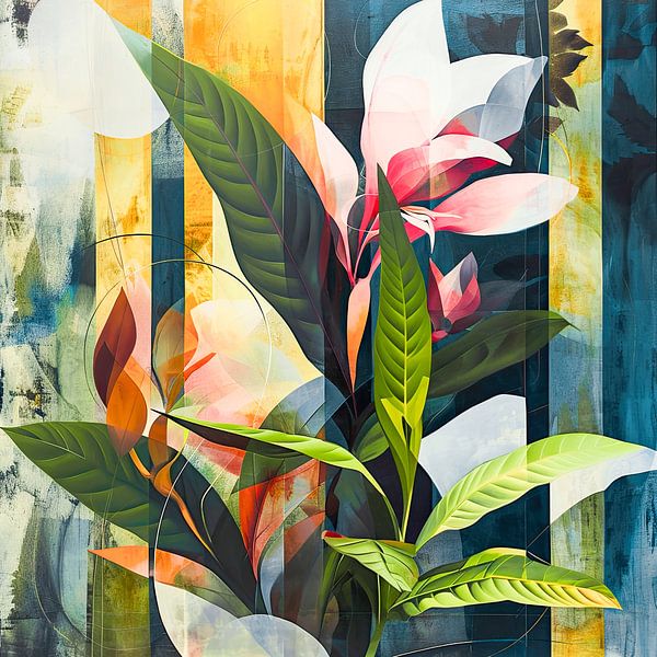 Modern Abstract Nature Art for Stylish Decoration by Vlindertuin-Art