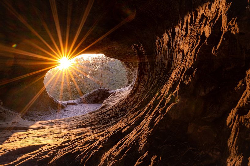 Rayons de soleil dans le Trou du diable par Christian Deike