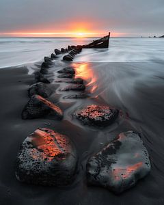 Sonnenuntergang hinter dem Meer