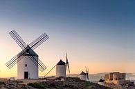 Historische windmolens van Don Quichot, in La Mancha (Spanje). van Carlos Charlez thumbnail