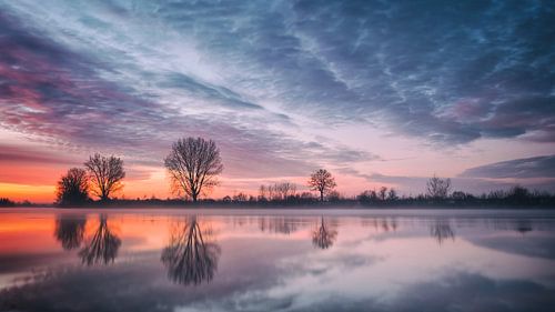 Het eerste licht op een kleurrijke dag...