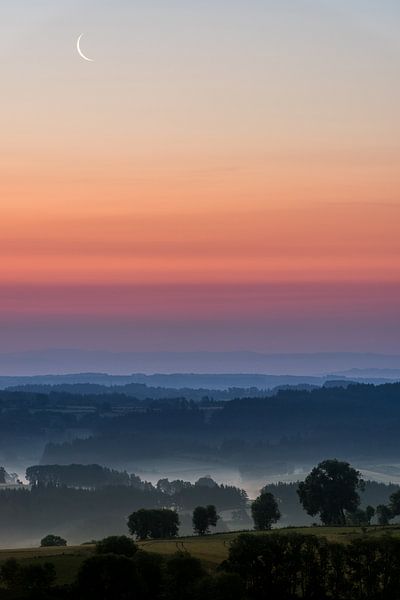 Zonsopkomst Allegre - Frankrijk van Henk Verheyen