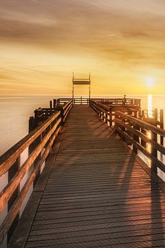 Boltenhagen pier at sunrise portrait image by Voss Fine Art Fotografie