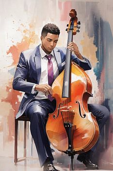 De man met de contrabas