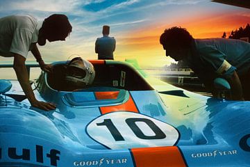 Gulf Cosworth, Le Mans 1975 van Timeview Vintage Images