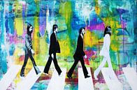 De Beatles "Colors Blue" van Kathleen Artist Fine Art thumbnail