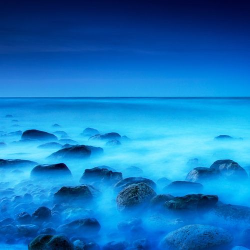 Blue on the rocks