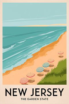 New Jersey by Poster Art Shop