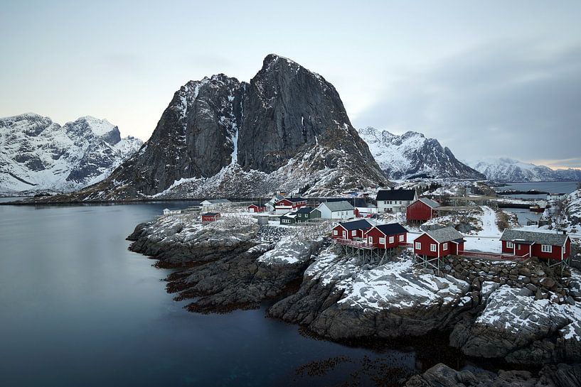 Hamnoy im Winter von Wim Frank