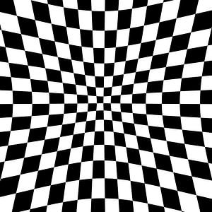 Retro Schachbrett Phantasie Abstraktion