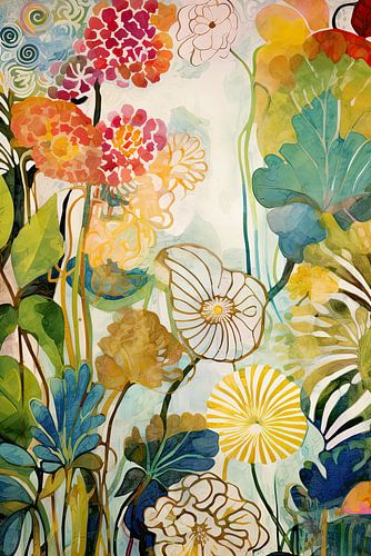 Abstract botanical #9 by Bert Nijholt