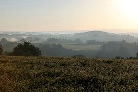 Misty lowland landscape in Uzerche (France) by Michelle Peeters