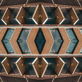 Geometrie eines Wohnhauses in Haarlem von Bas Potman