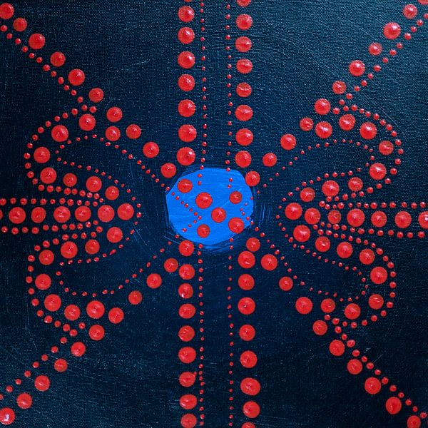 Peindre des points rouges par Teun Poppelaars